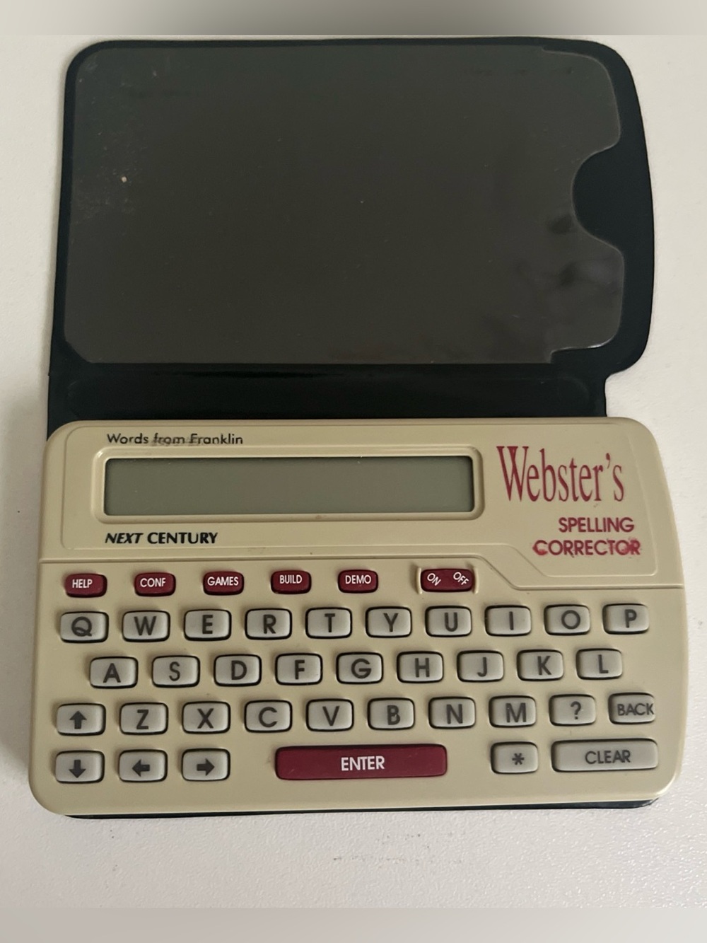 Webster's Spelling Corrector Electronic Dictionary - vintage 1997 works EC
